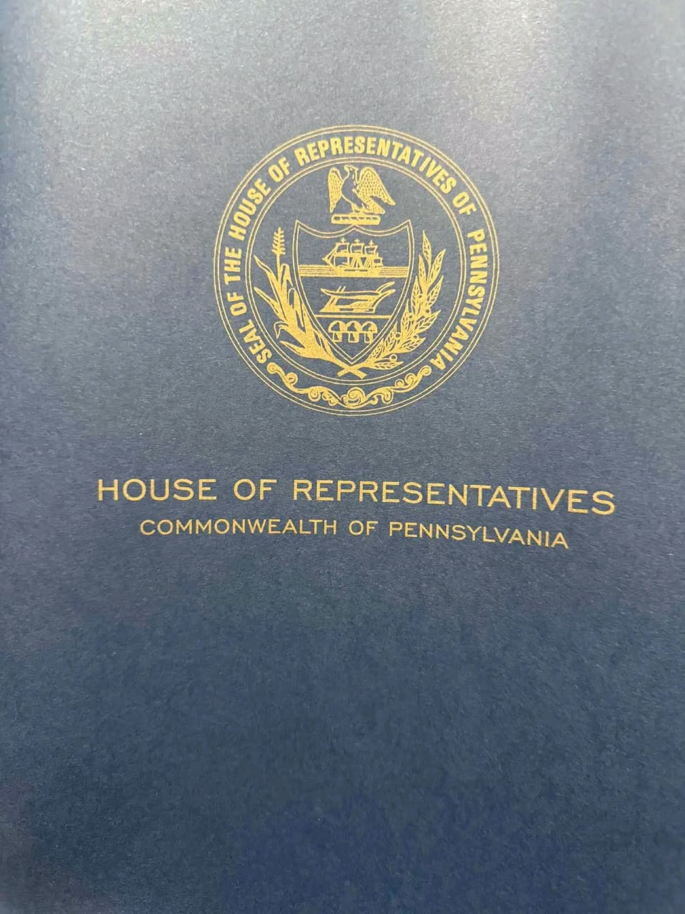 Citation of Recognition – Pennsylvania, USA